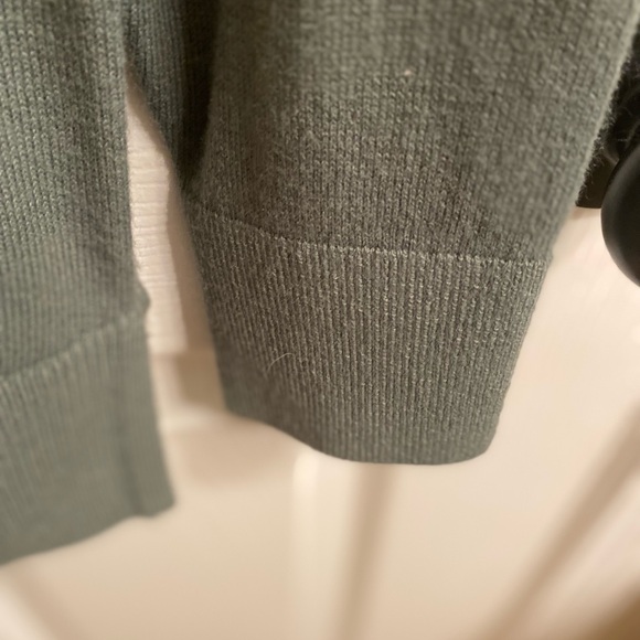LOFT Sage Green V-Neck Sweater - Picture 5 of 6